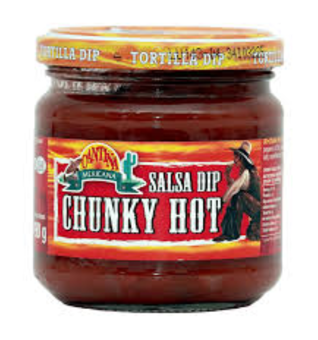 CANTINA MEX. SALSA TORTILLA DIP CHUNKY HOT
